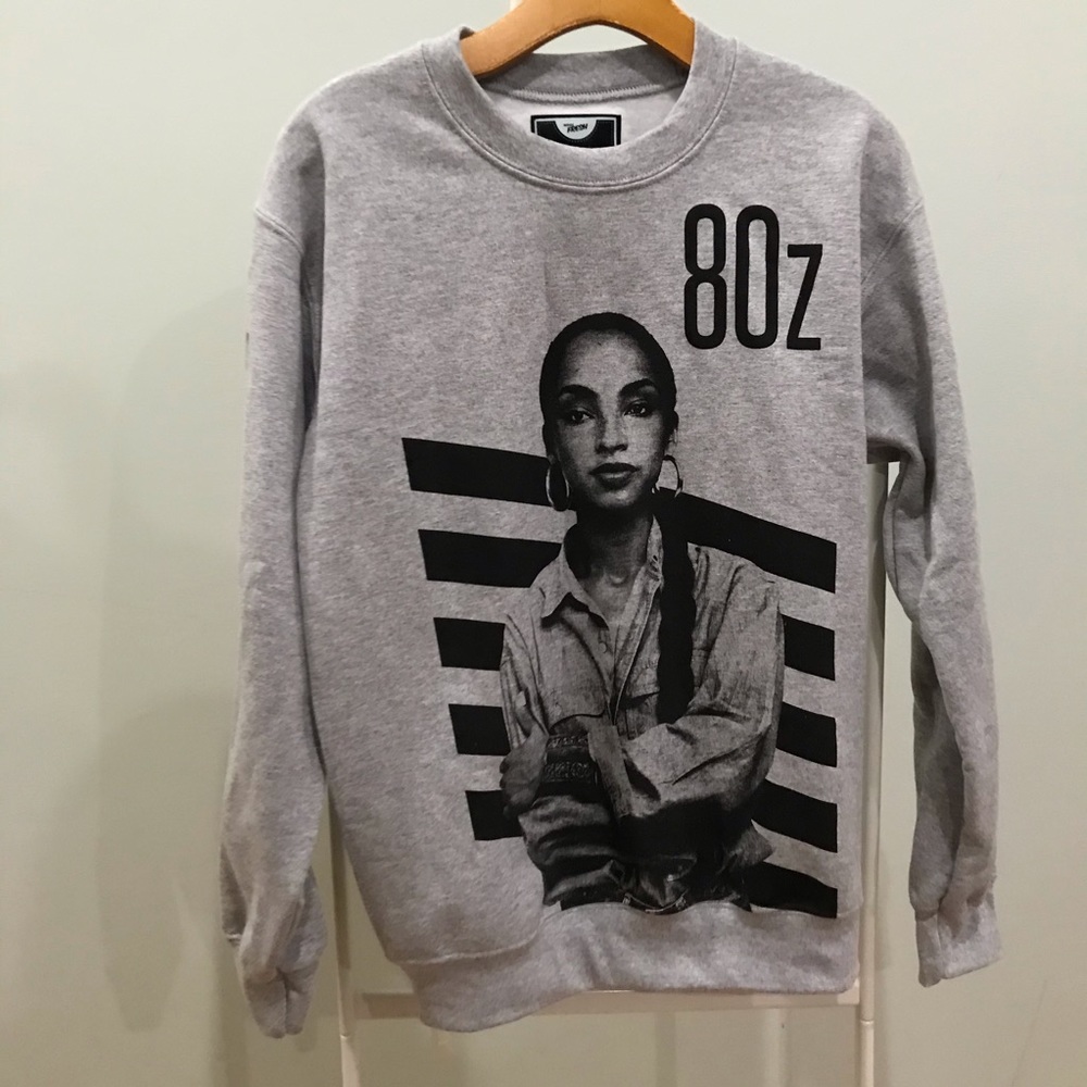 🎙️ Sade Crewneck • Grey • Unisex • ServedFresh 
Small